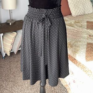 Black Polka Dot Skirt